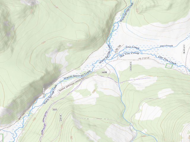 USGS topographic map of Log Stools