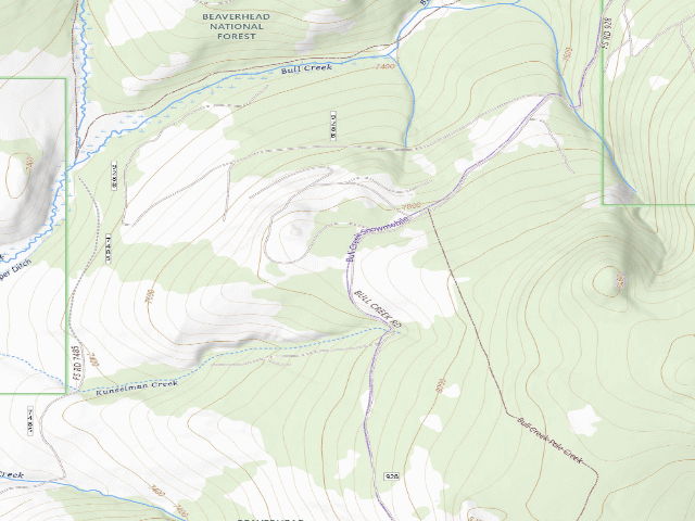 USGS topographic map of Logged Area