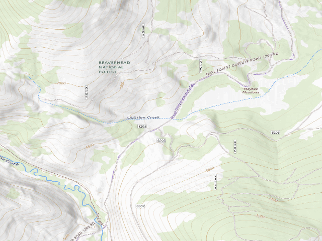 USGS topographic map of Logged Area