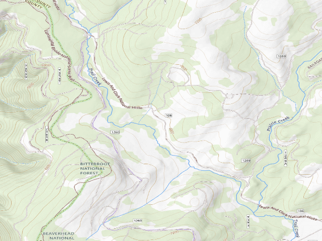 USGS topographic map of Logged Area