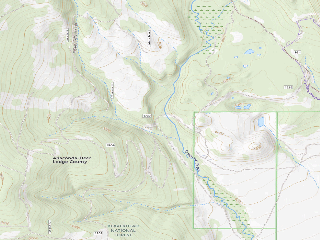 USGS topographic map of Logged Area
