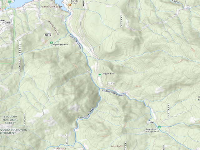 USGS topographic map of Logger Flat
