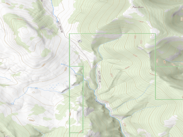 USGS topographic map of Logging Cr. Rd. 839-001