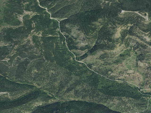 Aerial image of Logging Cr. Rd. 839-003