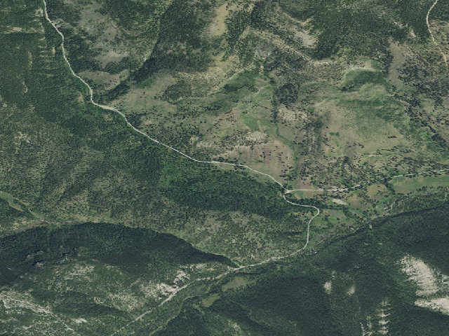 Aerial image of Logging Cr. Rd. 839-005