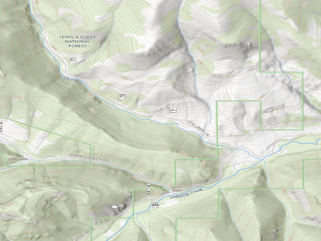 USGS topographic map of Logging Cr. Rd. 839-005