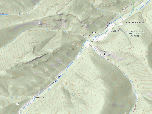 USGS topographic map of Logging Cr. Rd. 839-006