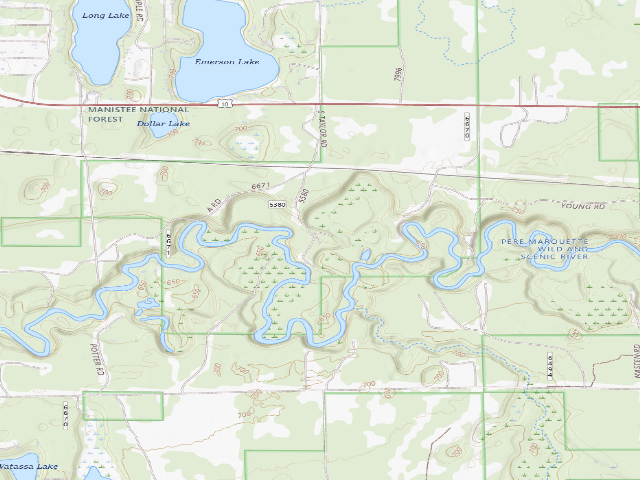 USGS topographic map of Logmark Rest Stop