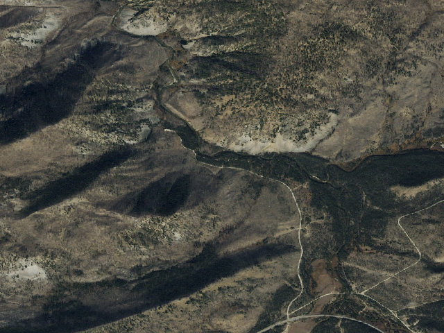 Aerial image of Lola Creek Campground