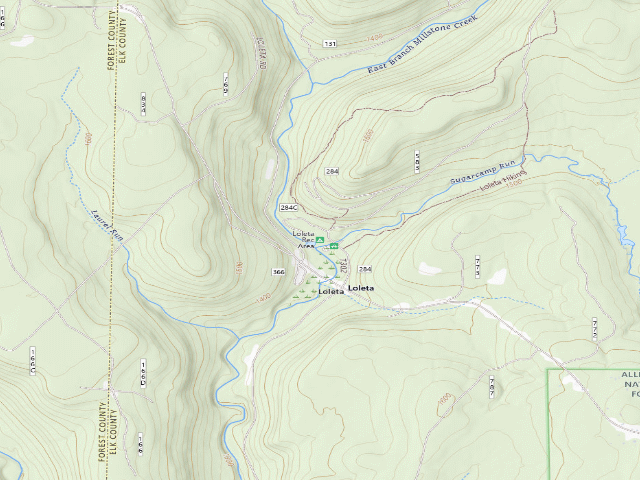 USGS topographic map of Loleta Rec Area
