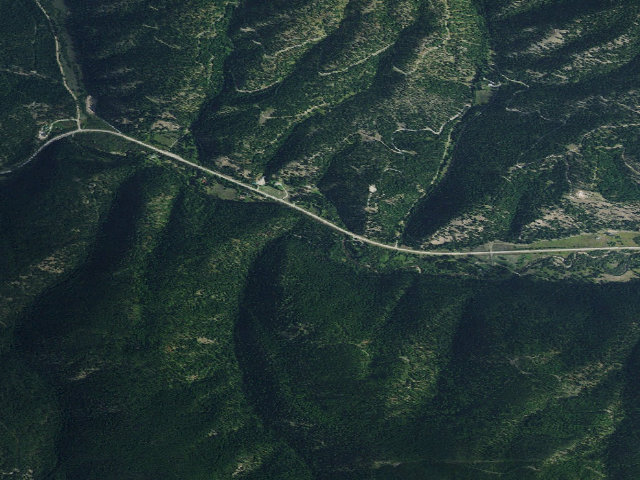Aerial image of Lolo Creek Campground And Picnic Area