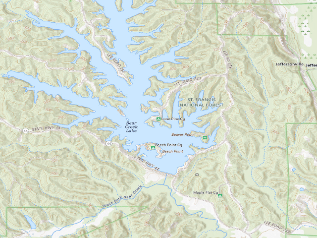 USGS topographic map of Lone Pine Cg