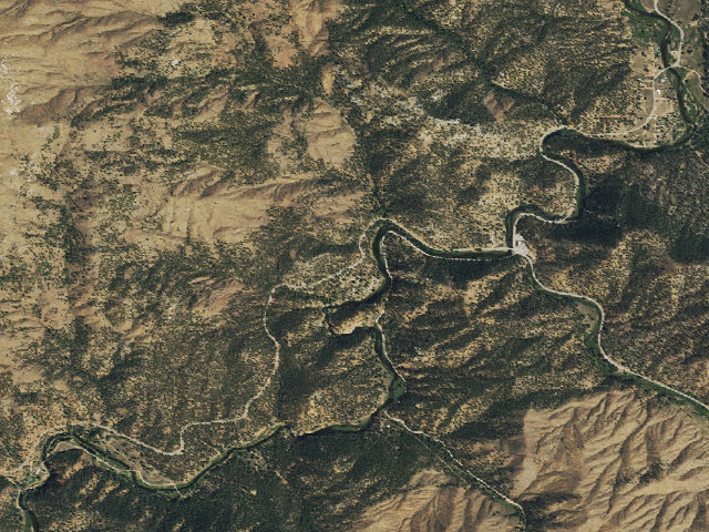 Aerial image of Lone Rock