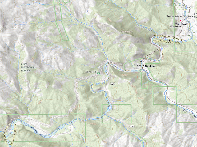 USGS topographic map of Lone Rock