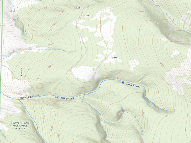 USGS topographic map of Lone Stump