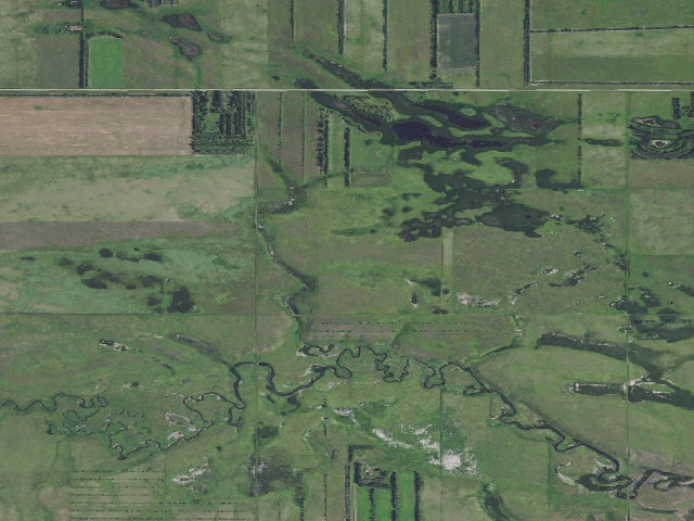 Aerial image of Lonetree WMA (Sheridan County)