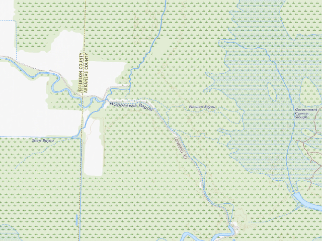 USGS topographic map of Long Bell Access Camping Area #1