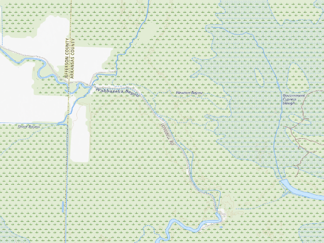 USGS topographic map of Long Bell Access Camping Area #10