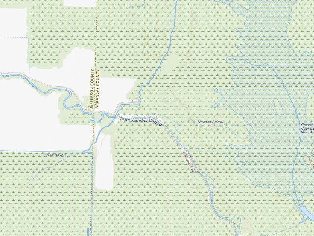 USGS topographic map of Long Bell Access Camping Area #3