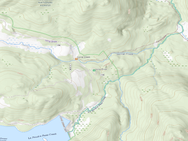 USGS topographic map of Long Draw