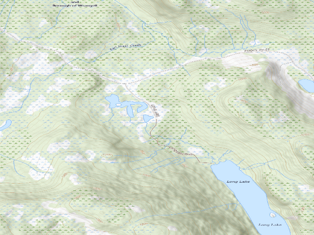 USGS topographic map of Long Lake