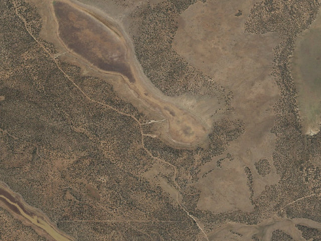 Aerial image of Long Lake Dispersed Camping
