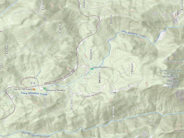 USGS topographic map of Long Meadow