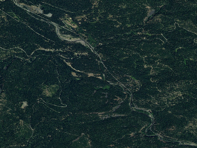 Aerial image of Long Meadow Campground