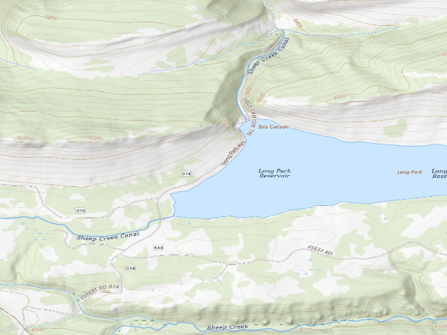 USGS topographic map of Long Park Boat Launch Area
