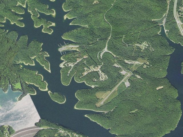 Aerial image of Long Point Campground