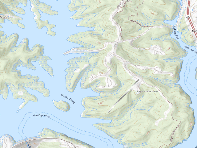 USGS topographic map of Long Point Campground