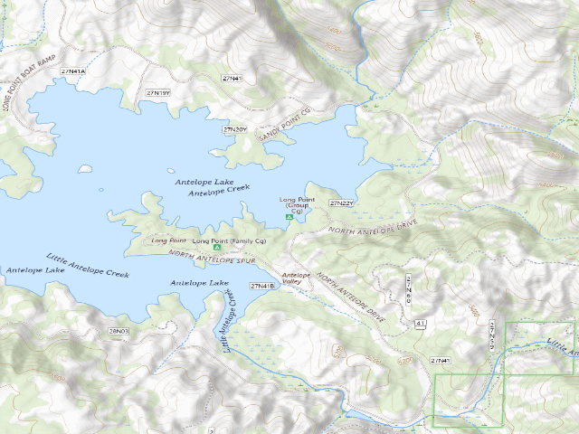 USGS topographic map of Long Point (Group Cg)