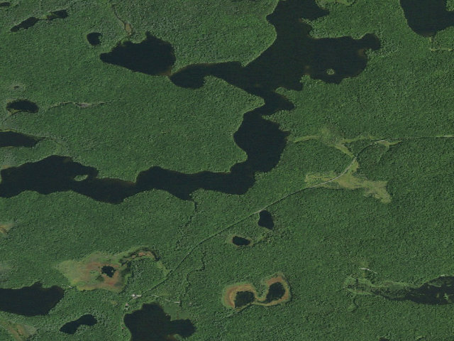 Aerial image of Long Pond Site 3 (Saint Regis Canoe Area)