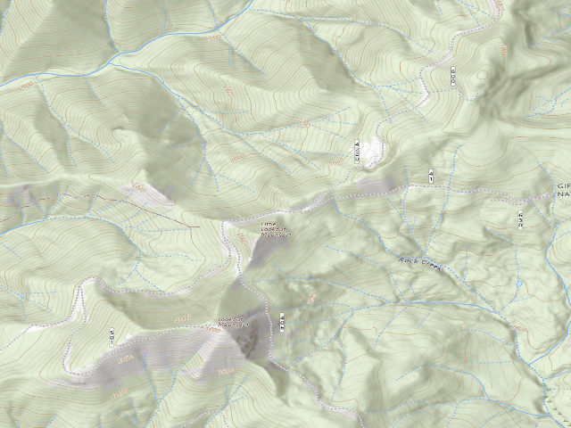 USGS topographic map of Lookout Mountain Camp