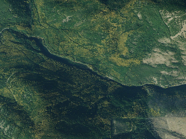 Aerial image of Loon Lake Campground