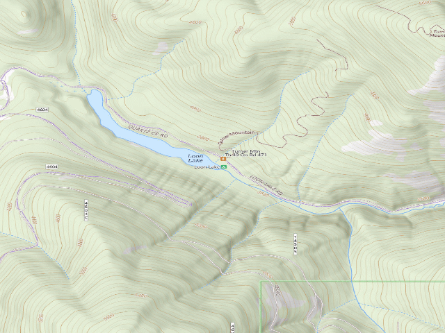 USGS topographic map of Loon Lake Campground
