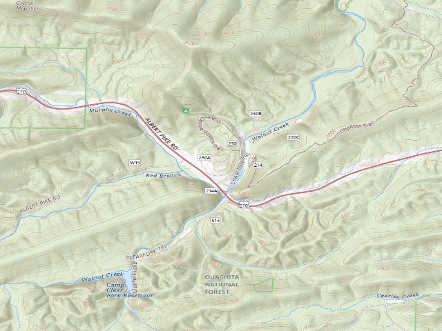 USGS topographic map of Loop A