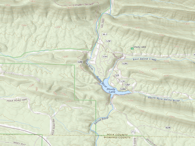 USGS topographic map of Loop B