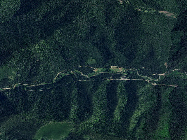 Aerial image of Loop Creek