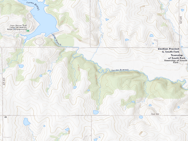 USGS topographic map of Lores Branch WMA
