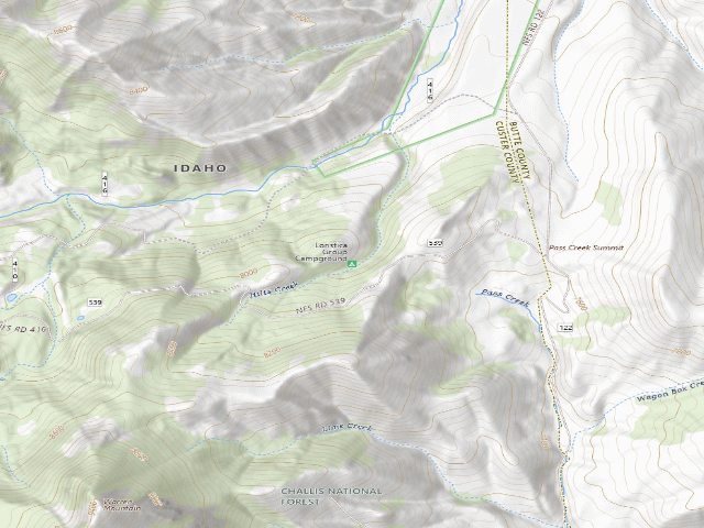 USGS topographic map of Loristica Group Campground
