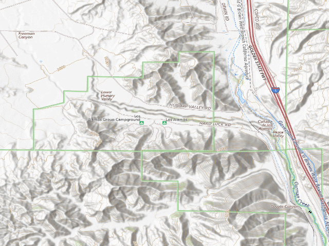 USGS topographic map of Los Alamos