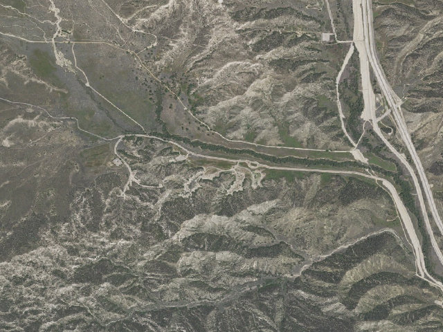 Aerial image of Los Alamos Group Campground