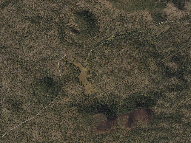 Aerial image of Los Burros Campground