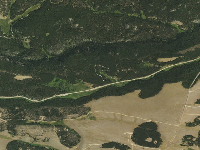 Aerial image of Lost Cabin
