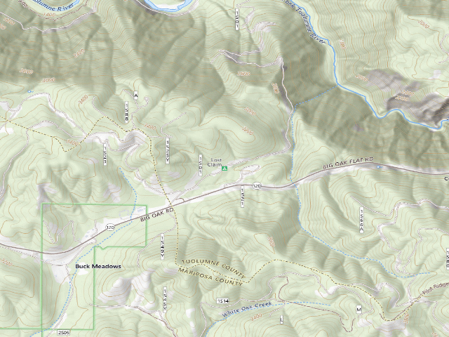 USGS topographic map of Lost Claim