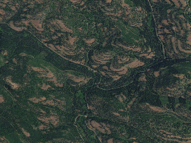 Aerial image of Lost Creek Dispersed