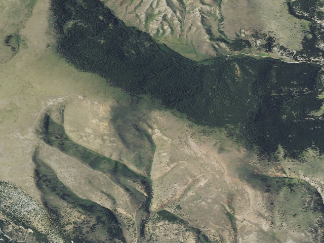 Aerial image of Lost Creek WMA