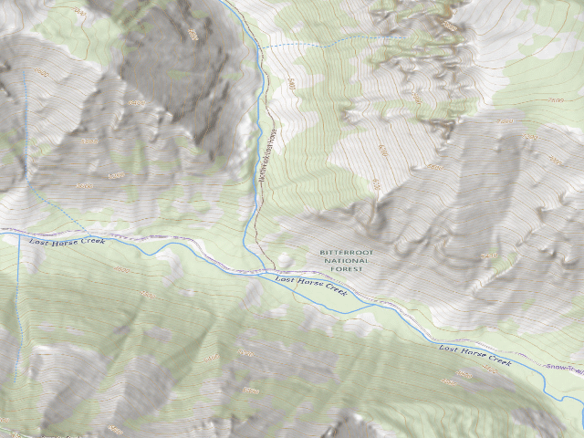 USGS topographic map of Lost Horse 006