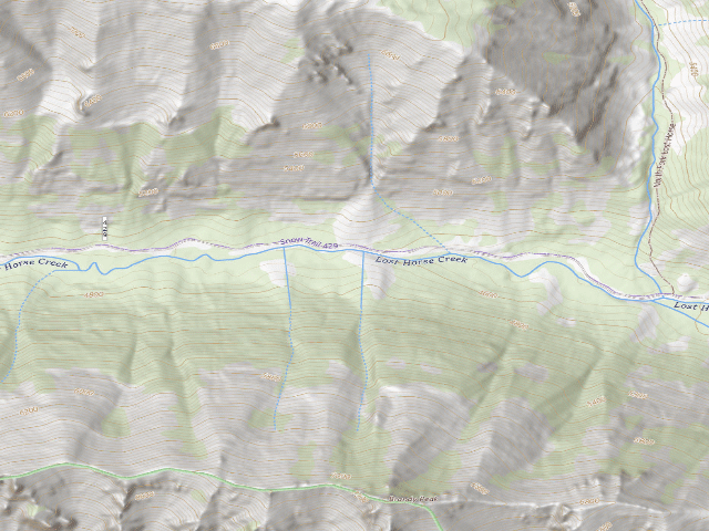 USGS topographic map of Lost Horse 007